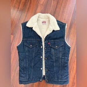 Vintage Levi’s Sherpa Jean Vest